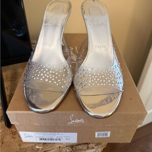 Christian Louboutin Degrade Crystal Clear Sandal